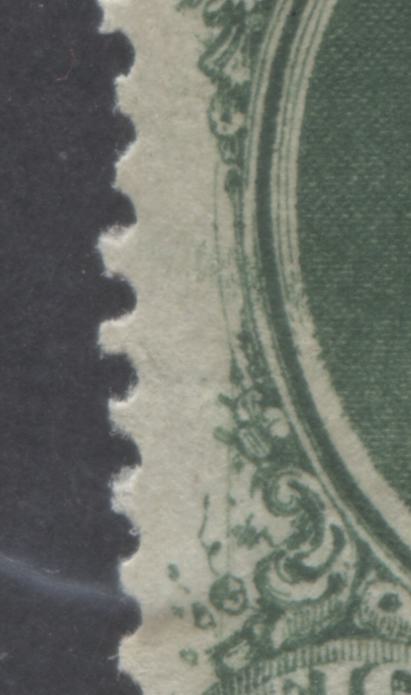 Lot 7 Nova Scotia #11a 8.5c Deep Green Queen Victoria, 1860-1863 Cents Issue, 3 FNH Singles On White Paper With Guidelines & Guide Dots