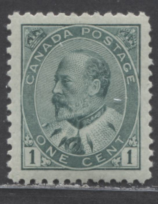 Lot 91 Canada #89 1c Green King Edward VII, 1903-1908 King Edward Issue, A VFNH Single