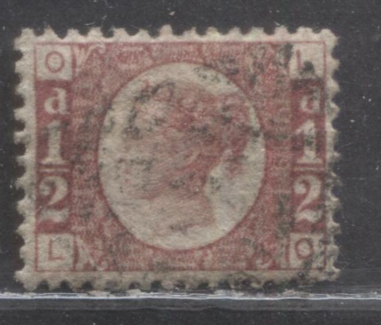 Lot 19 Great Britain SC#58 (SG#48) 1/2d Rose Red 1870 - 1880 Bantam Issue, Plate 19 Printing, Well Centered And Light Cancel, A Very Fine Used Example, Click on Listing to See ALL Pictures, Estimated Value $195