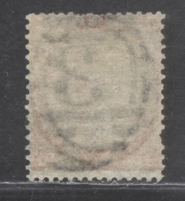 Lot 51 Great Britain SC#43a (SG#94wi) 4d Vermilion 1865 Large Uncoloured Corner Letters - Surface Printed Issue, Plate 10, Inverted Large Garter Wmk, A Good Used Example, Click on Listing to See ALL Pictures, Estimated Value $19