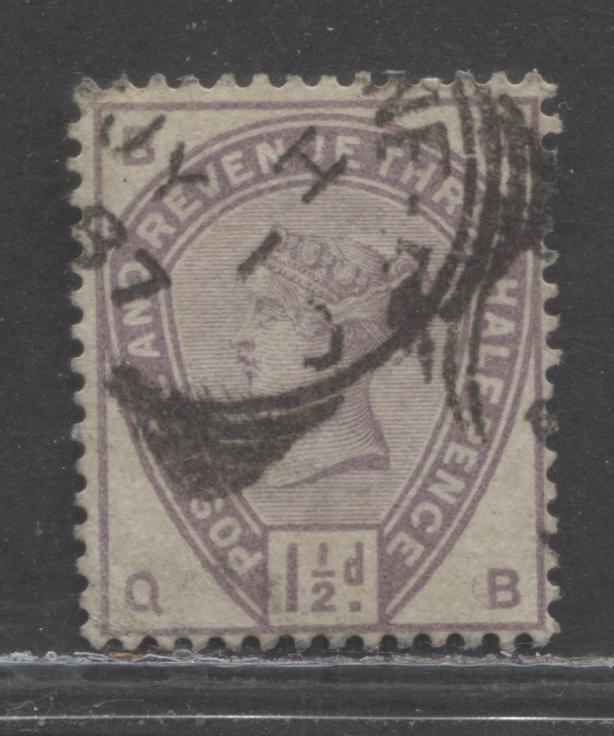 Great Britain SC#99 (SG#188) 1 1/2d Lilac 1883-1884 Lilac & Green Issue, Imperial Crown Watermark, A Fine Used Example, Click on Listing to See ALL Pictures, Estimated Value $22