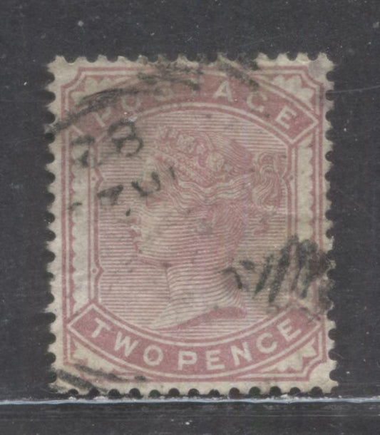 Lot 88 Great Britain SC#81 (SG#168) 2d Pale Rose 1880-1881 Postage Issue , Imperial Crown Wmk, A Very Good Used Example, Click on Listing to See ALL Pictures, Estimated Value $30