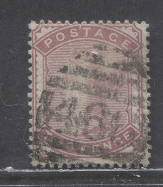 Lot 89 Great Britain SC#81 (SG#168) 2d Rose 1880-1881 Postage Issue , Imperial Crown Wmk, A Good Used Example, Click on Listing to See ALL Pictures, Estimated Value $15