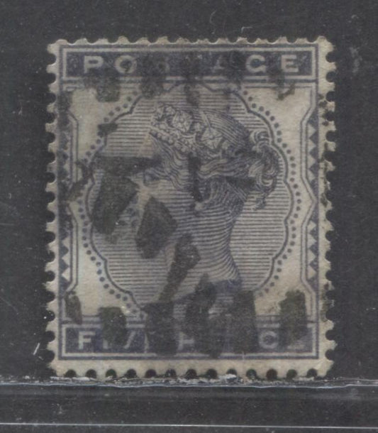 Lot 95 Great Britain SC#85 (SG#169) 5d Indigo 1880-1881 Postage Issue , Imperial Crown Wmk, A Fine Used Example, Click on Listing to See ALL Pictures, Estimated Value $85
