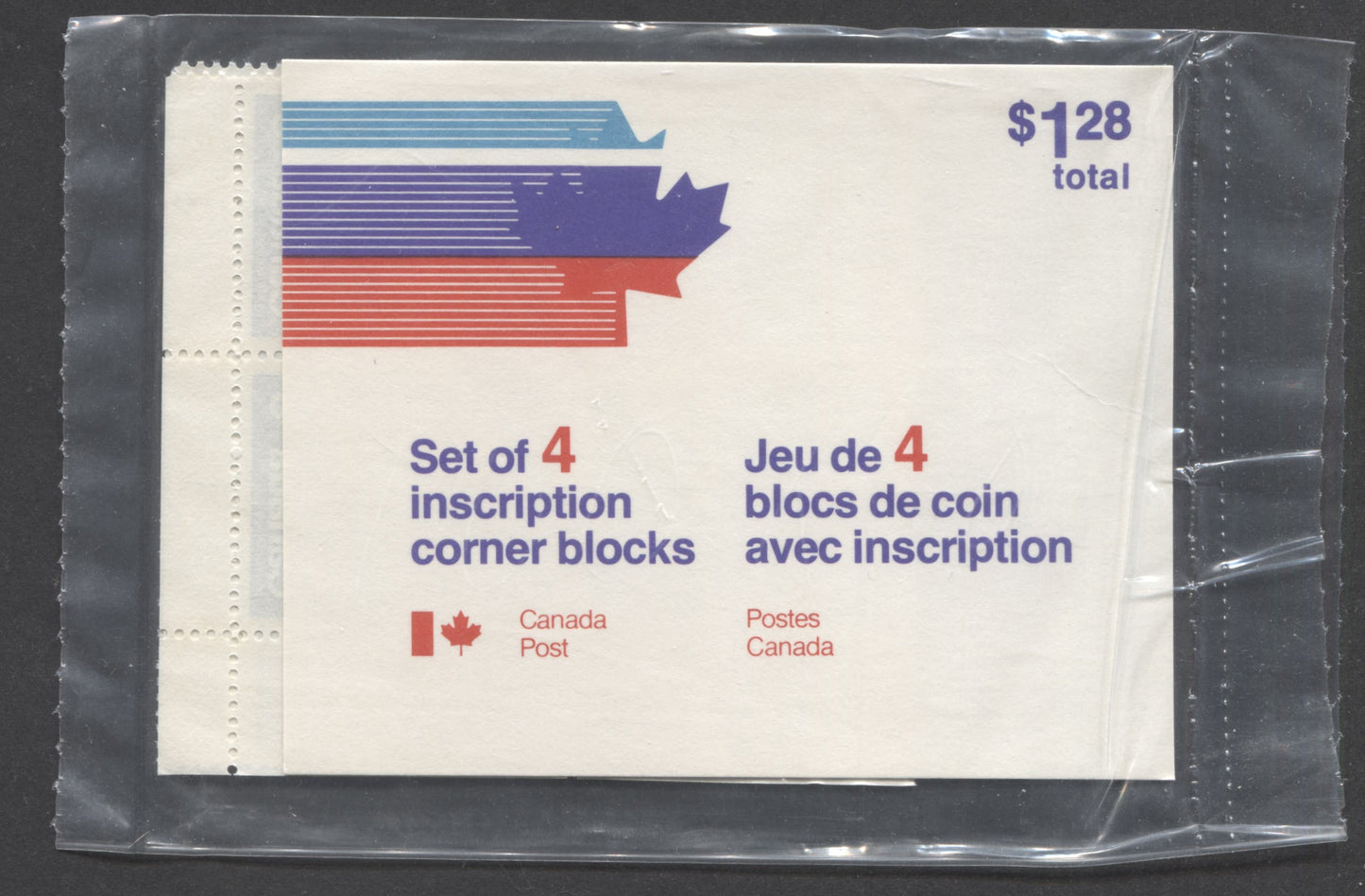 Canada #632ai 8c Dark Blue Keep Fit", 1974 Summer Sports, A VFNH Sealed Pack Of Plate Blocks On MF Paper With HF Insert Type 1A, Curved Serif, Unitrade Cat. As Blocks $15