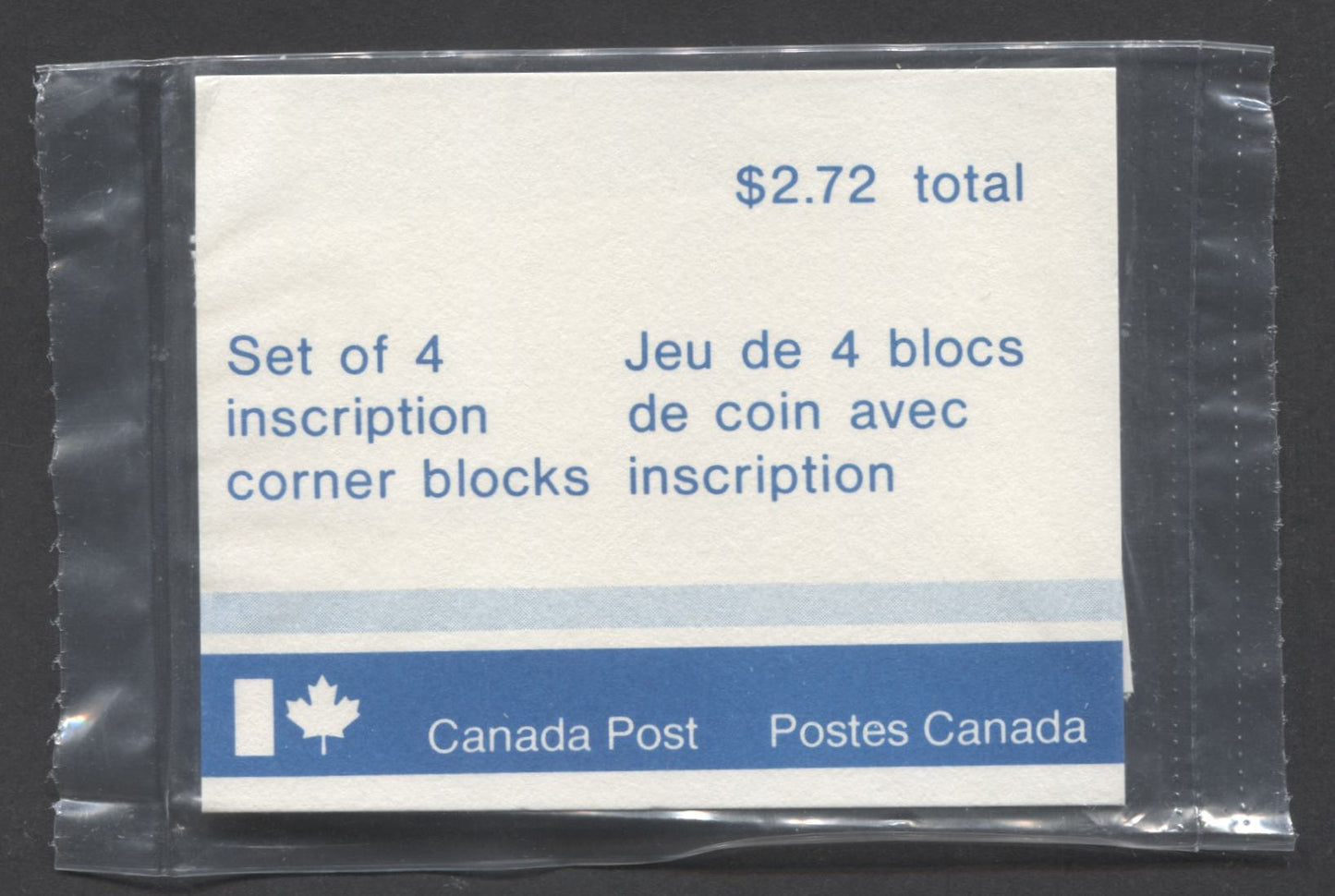 Lot 8 Canada #813 17c Multicolored Spiny Soft-Shelled Turtle, 1979 Endangered Wildlife, A VFNH Sealed Pack Of Plate Blocks On DF/DF Paper With Type 4A LF Insert Card, Larger Font, Unitrade Cat. As Blocks $8
