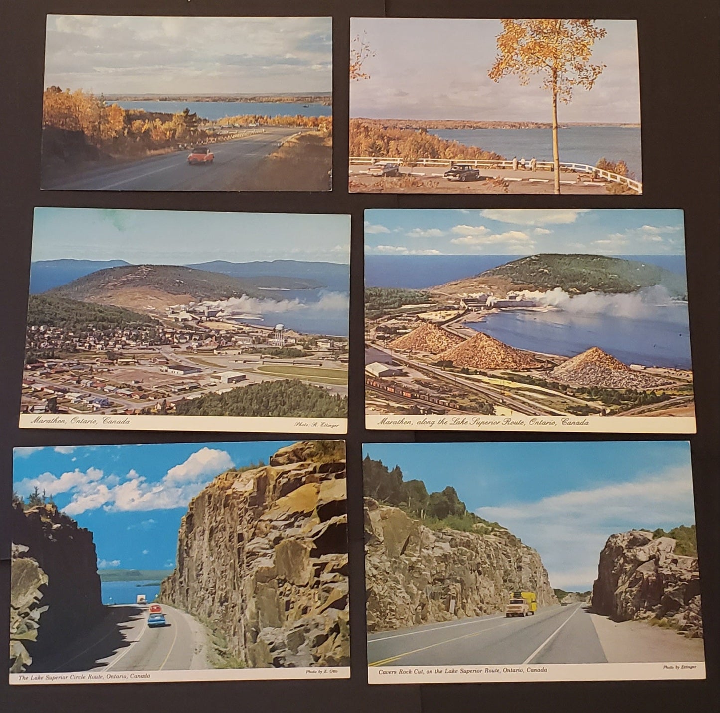 Group Of 6 Canadian Postcards Featuring Scenes Of Various Areas Of Ontario. Our Estimated Value Is $6.