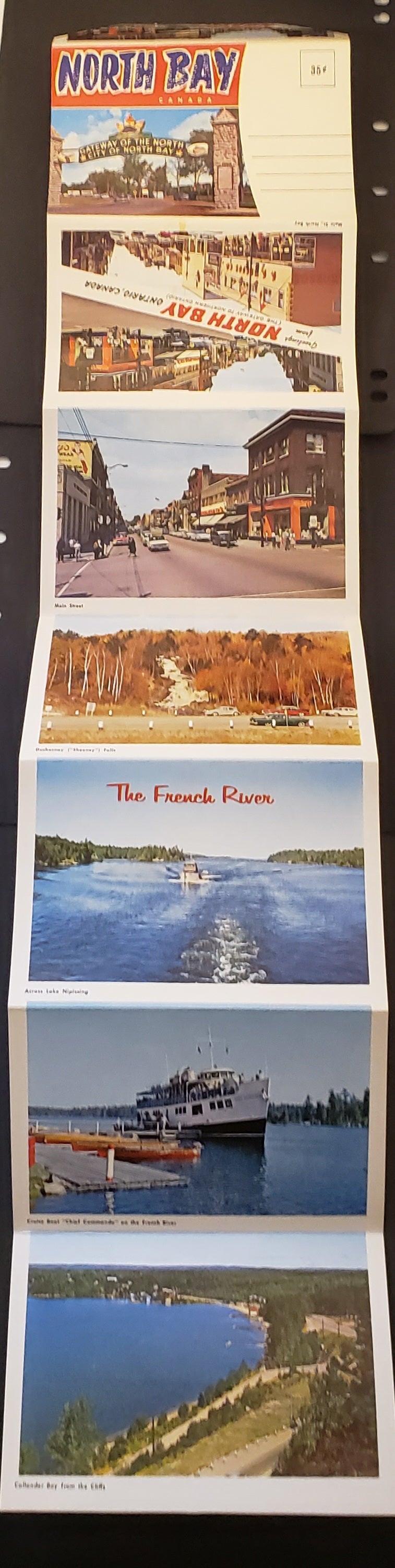 Group Of 3 Canadian Postcards And A Souvenir Booklet, Featuring Scenes Of North Bay And Wawa, Ontario. Our Estimated Value Is $8.
