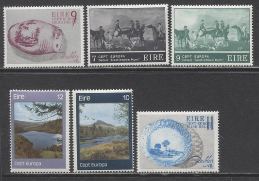Lot 81 Ireland SC#369/414 1975-1977 Europa Issues, 6 F/VFNH Singles, Click on Listing to See ALL Pictures, 2017 Scott Cat. $27.25 USD