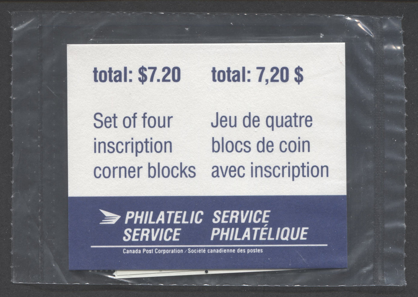 Lot 41 Canada #1360 45c Multicoloured 1995 Domestic First-Class Rate Issue, Canada Post Sealed Pack of Inscription Blocks, CBN Printing On DF CPP Paper, With HB Type 6C Insert Card, VFNH, Unitrade Cat. $20