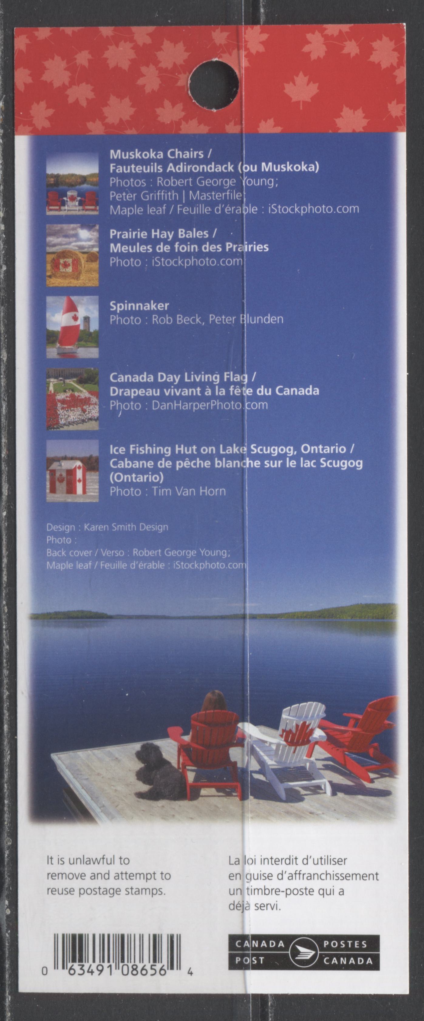 Canada #BK567 63c Multicolored Flags, 2013 Canadian Pride, A VFNH Booklet Of 10 On LF/HB TRC Paper