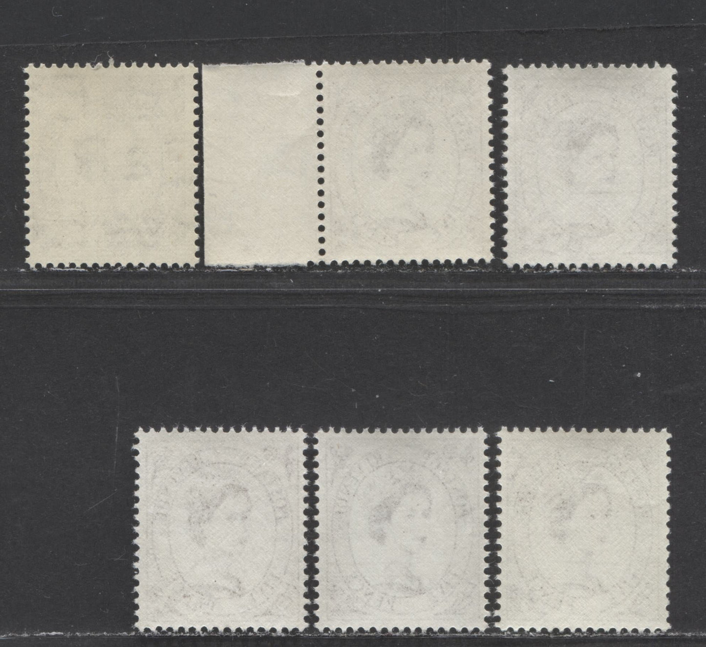 Lot 23 Great Britain SG#522/616c 5d Brown 1952-1967 Wilding Issue, A Specialized Group of 6 VFNH Stamps, Being Many Listed Varieties, Plus Some Unlisted Ones, Estimated Value $7