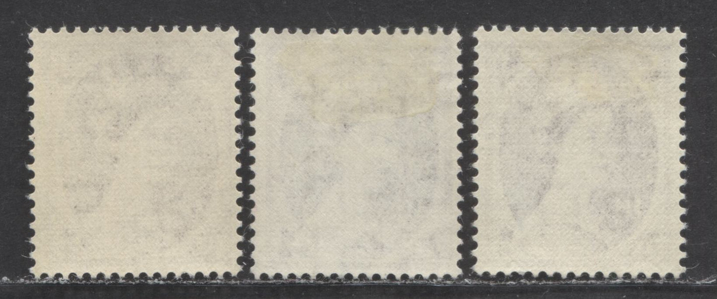 Lot 26 Great Britain SG#528, 553 11d Brown Purple 1952-1967 Wilding Issue, A Specialized Group of 3 Fine OG and VFOG Stamps, Being Both Listed Varieties, Plus Extra Shade Of The Key Tudor Crown Watermark, Estimated Value $25