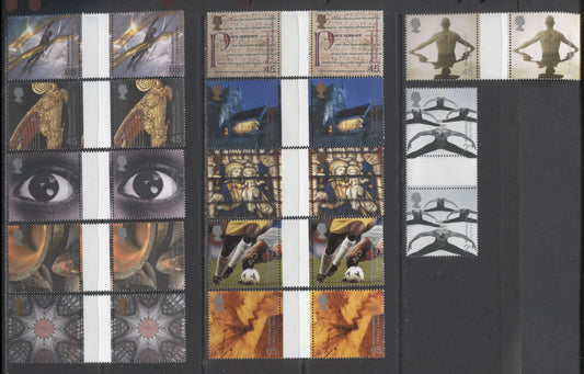 Great Britain SG#2166-2177 2000 Millennium Series, Sets 12-24, 12 VFNH Gutter Pairs, Click on Listing to See ALL Pictures, Estimated Value $34.23 CDN