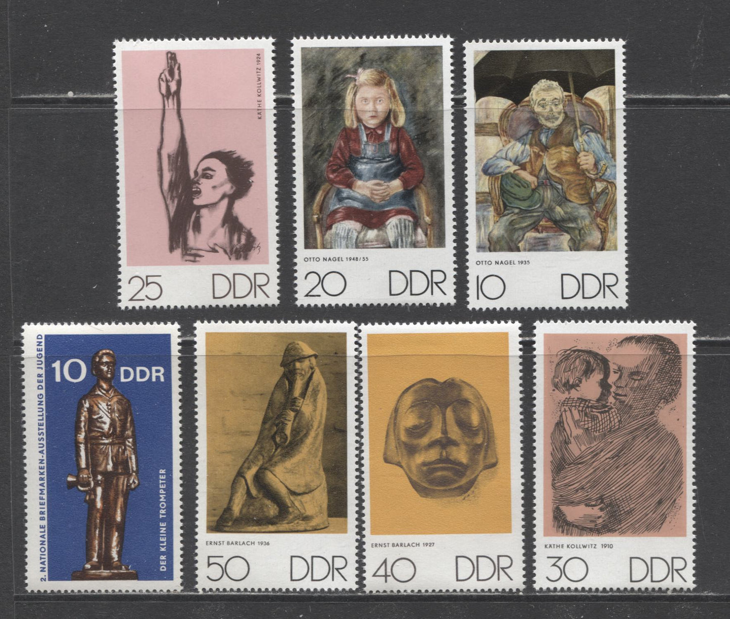 German Democratic Republic SC#1229/1261 1970-1971 Leipzig Fall Fair - Ethnological Museum Issues, 28 VFNH Singles & Souvenir Sheet, Click on Listing to See ALL Pictures, 2017 Scott Cat. $12.55 USD