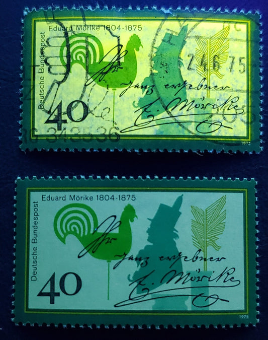Germany SC#1166 40pf Multicolored 1975 Eduard Morike Issue, Untagged, A VFNH Example, Click on Listing to See ALL Pictures, Estimated Value $15 USD