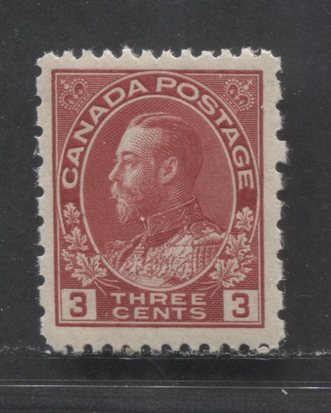 Canada #184 3c Carmine King George V, 1931 Admiral Provisional Issue, A VFNH Single