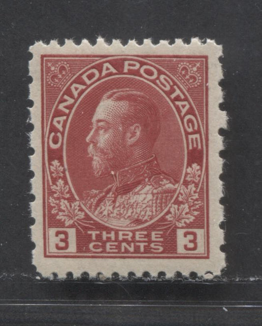 Canada #184 3c Carmine King George V, 1931 Admiral Provisional Issue, A VFNH Single