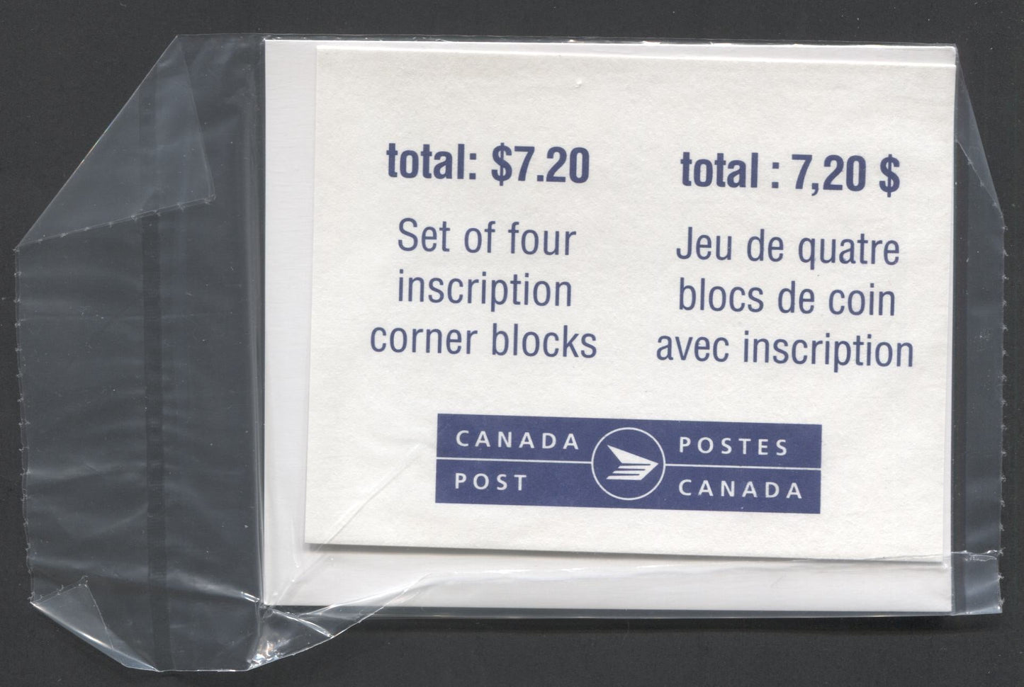 Lot 338 Canada #1735 45c Multicolored Aesculapian Staff & Cr 1998 Health Professionals, Canada Post Sealed Pack of Inscription Blocks on Normal Tagging, TRC Paper With HB Type 7A Insert Card, VFNH, Unitrade Cat. $60