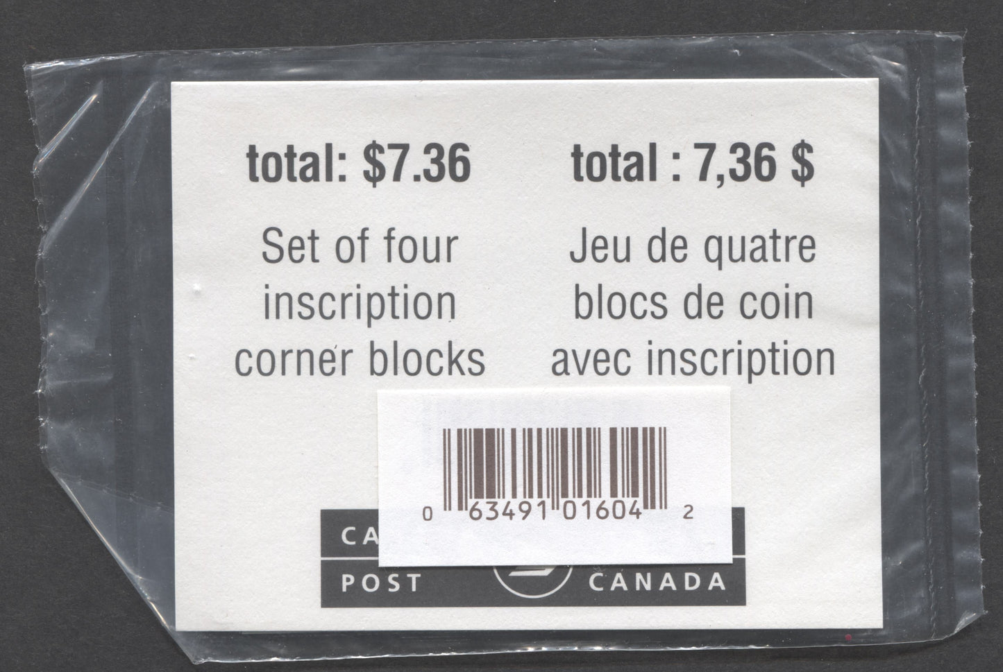 Lot 355 Canada #1842a 46c Multicolored Canadian Warbler - Blue Jay 2000 Birds Of Canada -5, Canada Post Sealed Pack of Inscription Blocks on TRC Paper With HB Type 7D Insert Card, VFNH, Unitrade Cat. $25