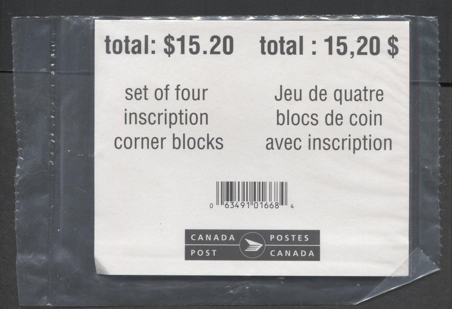 Lot 361 Canada #1863 95c Multicolored The Artist At Niagara 2000 Masterpieces of Canadian Art, Canada Post Sealed Pack of Inscription Blocks on TRC Paper With HB Type 8A Insert Card, VFNH, Unitrade Cat. $38