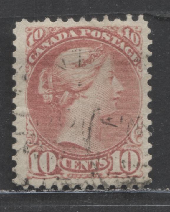 Lot 11B Canada #45a 10c Rose Queen Victoria, 1888-1897 Smalll Queen Is ...