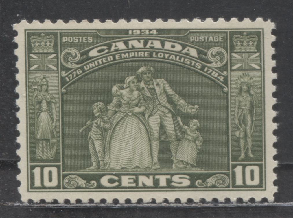Canada #209 10c Olive Green Loyalist Statue, 1934 Loyalists Issue, A VFOG Single