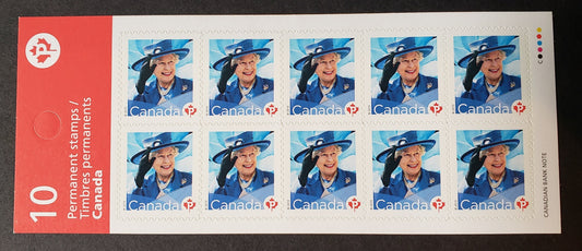 Canada #2365a P(57c) Multicolored Queen Elizabeth II, 2010 Queen Elizabeth II Issue, A VFNH Booklet Of 10