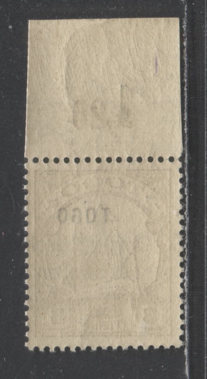 Lot 73 Togo SC#46 1/2p On 3pf Brown 1914 Overprinted Kaiser Yachts Issue, Second Setting, A VFNH Single, Click on Listing to See ALL Pictures, Estimated Value $95 USD