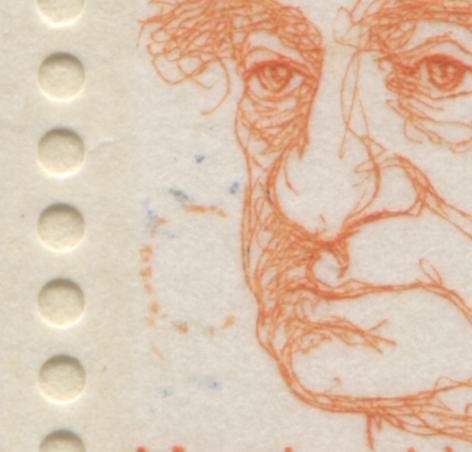 Lot 48 Canada #BK74jvar, 1972-1978 Caricature Issue, A Complete 25c Booklet, HF Argus Cover, NF/NF Smooth, Stuttering C Variety, Additional Hairline Tag Bar On 1/1 & 2/1, Re-entry In Postage 1/3