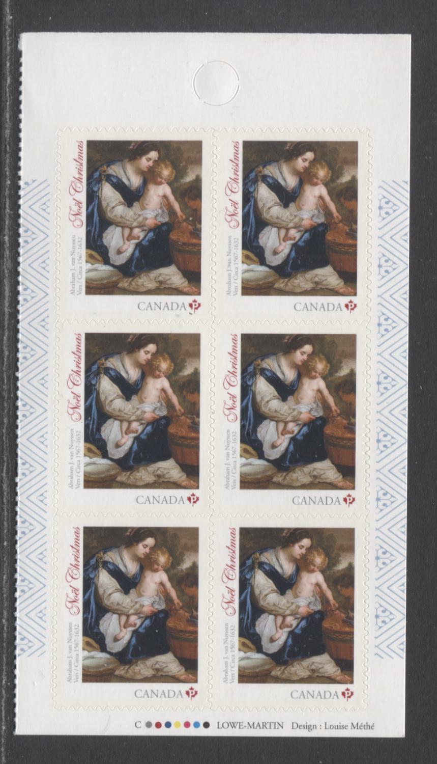 Lot 33 Canada #2797 P(85c) Multicolored Madonna & Child, 2014 Christmas Issue, A VFNH Booklet Pane Of 6 With Inscription