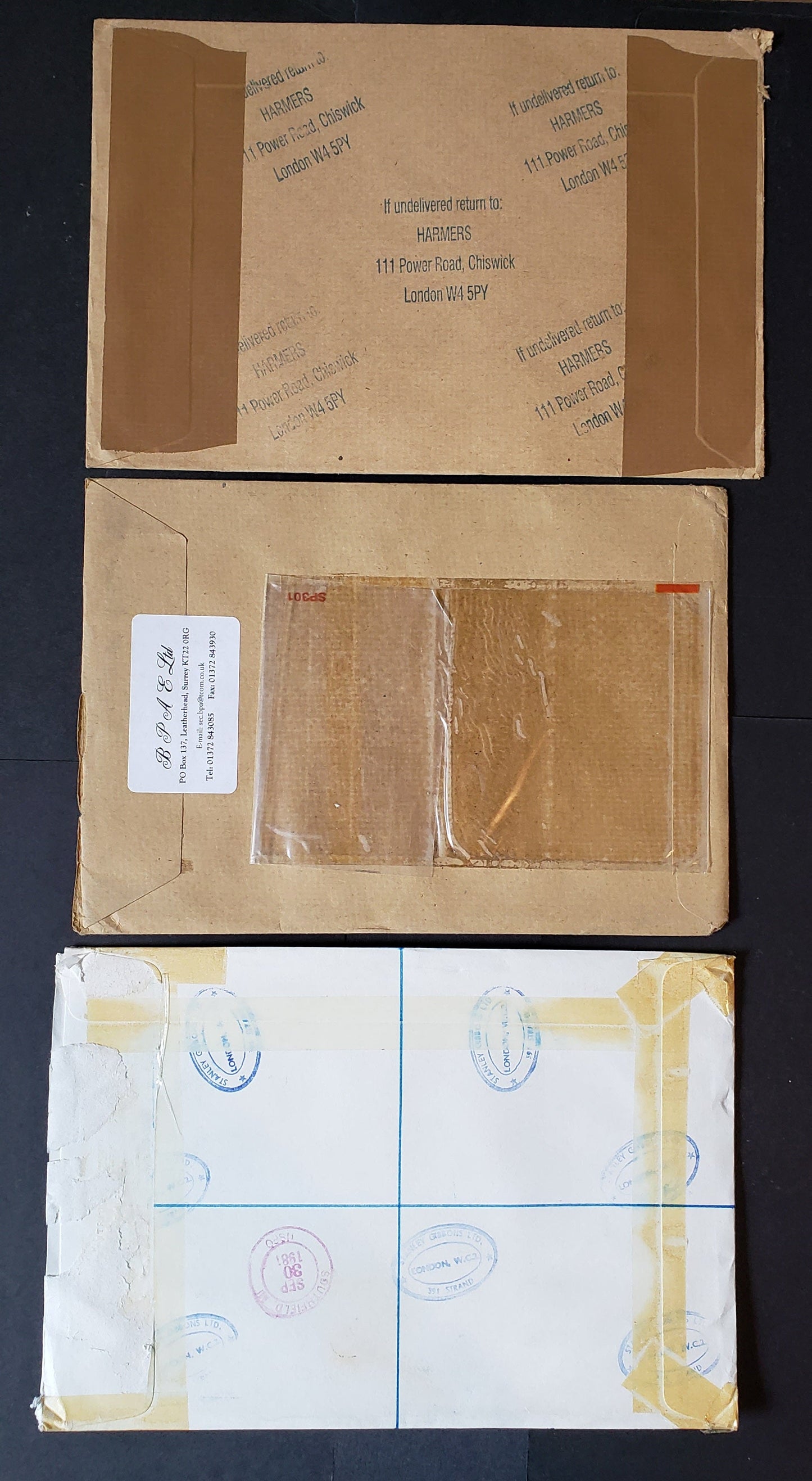 Lot 69 Great Britain 1988-1997 Castle Definitives, 7 VF Catalogue Sized Covers, To The USA, All Franked With Better Commemoratives, High Value Machins Or Both, Click on Listing to See ALL Pictures, Estimated Value $50 USD