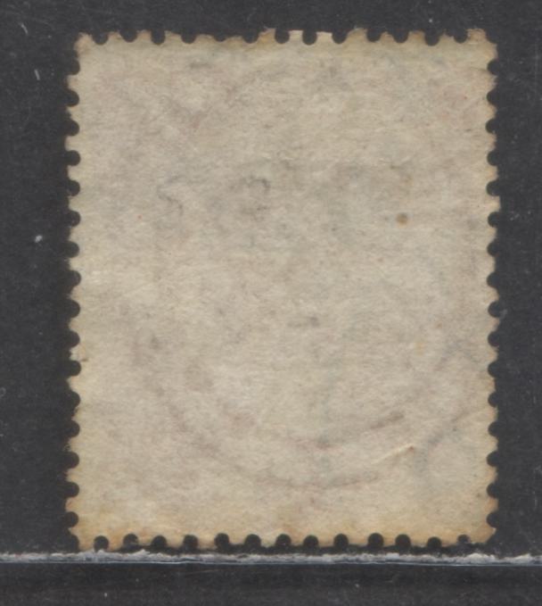 Lot 344 Great Britain SC#43var (SG#94wi) 4d Vermilion 1865 Large Uncoloured Corner Letters - Surface Printed Issue, Plate 11, Inverted Large Garter Wmk, A Fine Used Example, Click on Listing to See ALL Pictures, Estimated Value $45