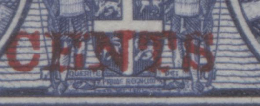 Lot 93 Newfoundland #250-251var 2c/4c on 5c Violet Blue Surcharges Queen Elizabeth & King George VI, 1939 Royal Visit Surcharge Issue, VFNH Examples Showing Unlisted Varieties