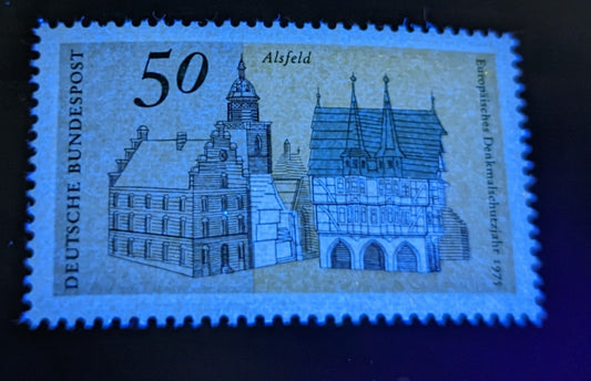 Germany SC#1196 50pf Multicolored 1975 European Architectural Heritage Issue, Untagged, A VFNH Example, Click on Listing to See ALL Pictures, Estimated Value $15 USD