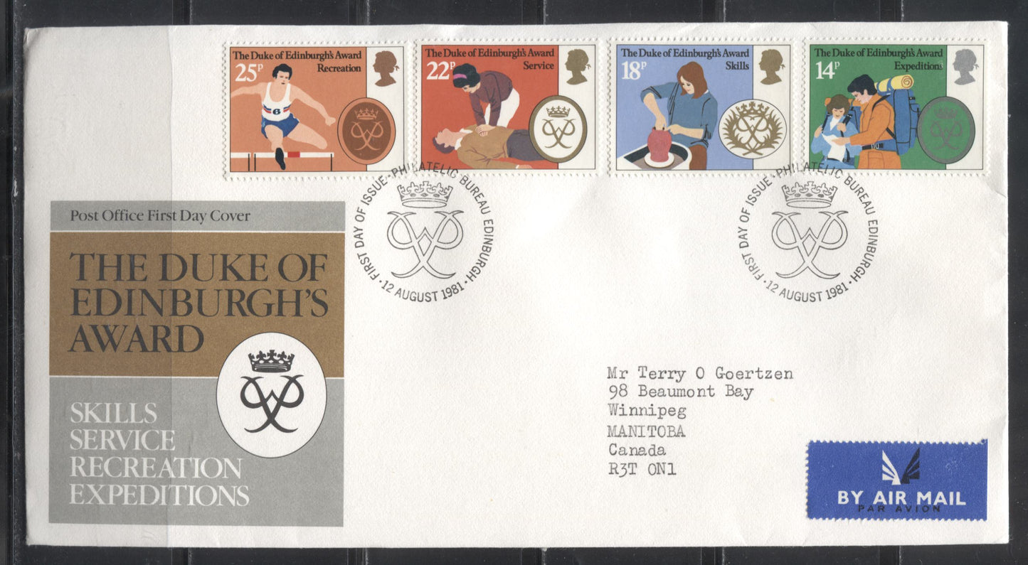 Great Britain SG#1143-1174 1981 Commemoratives - A Complete Set of 8 First Day Covers