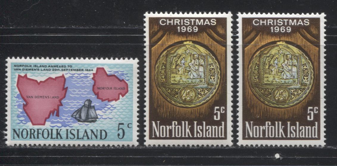 Lot 463 Norfolk Island #88-99, 114-125, 144-155 1966-1973 Commemoratives a Mostly all VFNH Selection