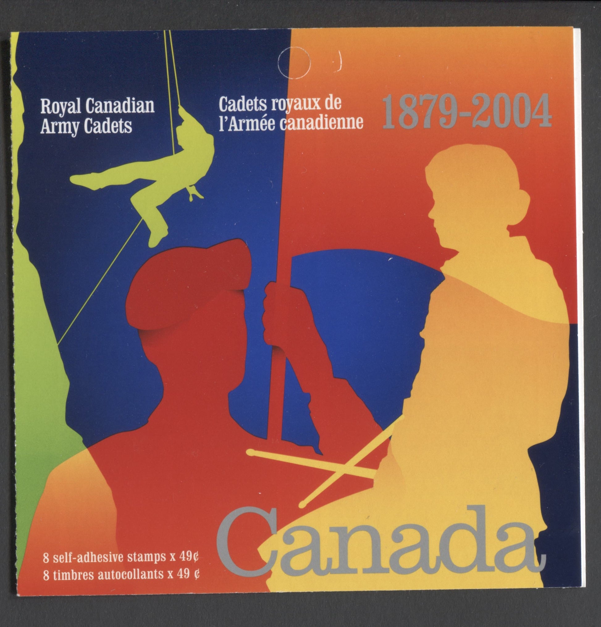 Canada #BK286 (SG #SB298) 2004 Army Cadets Issue, Complete $3.92  Booklet, Front Cover