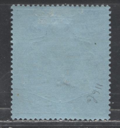 Bermuda SG#116d 2/- Purple & Deep Blue on Pale Blue 1938-1952 High Value Keyplate Definitive Issue, A Very Fine OG Example of the 1943 Printing