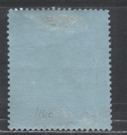Bermuda SG#116e 2/- Dull Purple & Blue on Pale Blue 1938-1952 High Value Keyplate Definitive Issue, A Fine OG Example of the February 1950 Printing