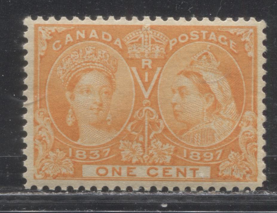 Canada #51i (SG#123) 1c Deep Yellow Orange 1897 Diamond Jubilee Issue, A Very Fine NH Example