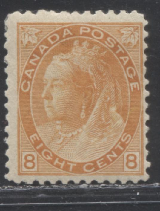 Canada #82i 8c Brownish Orange Queen Victoria, 1898-1902 Numeral Issue, A VG Mint Example