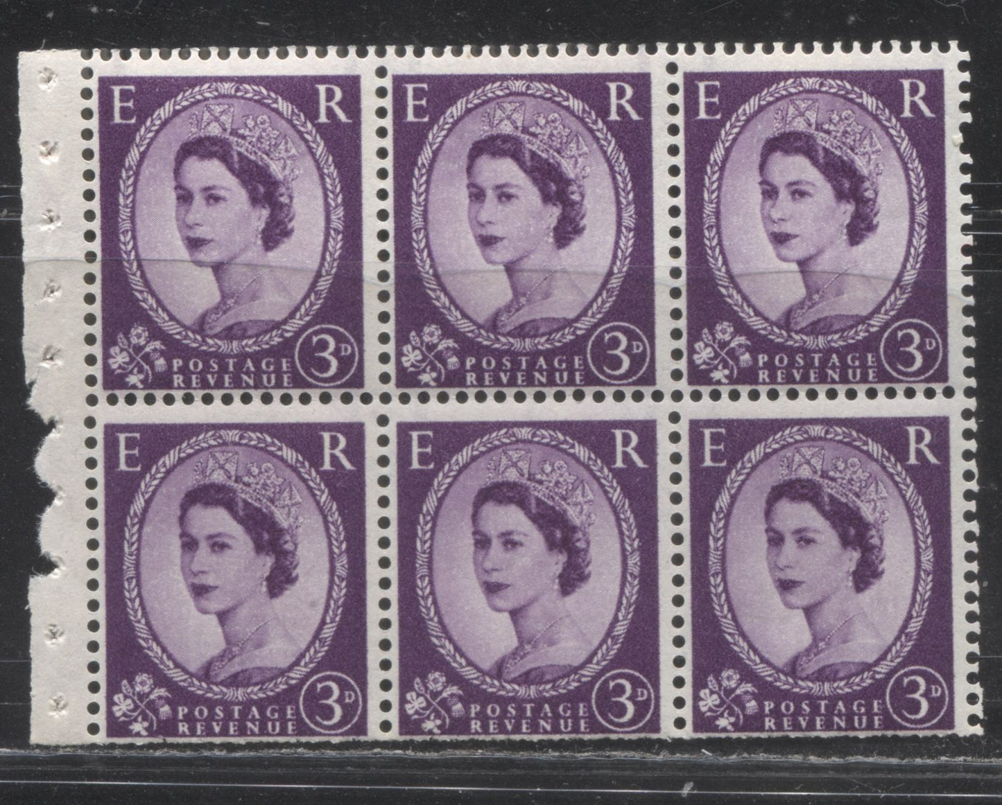 Great Britain SG#L15 4/6d Lavender & Black Cover 1959-1967 Wilding Issue, A Complete Booklet With Inverted Multiple St. Edward's Crown Watermark, Panes of 6, Type C GPO Cypher, April 1959