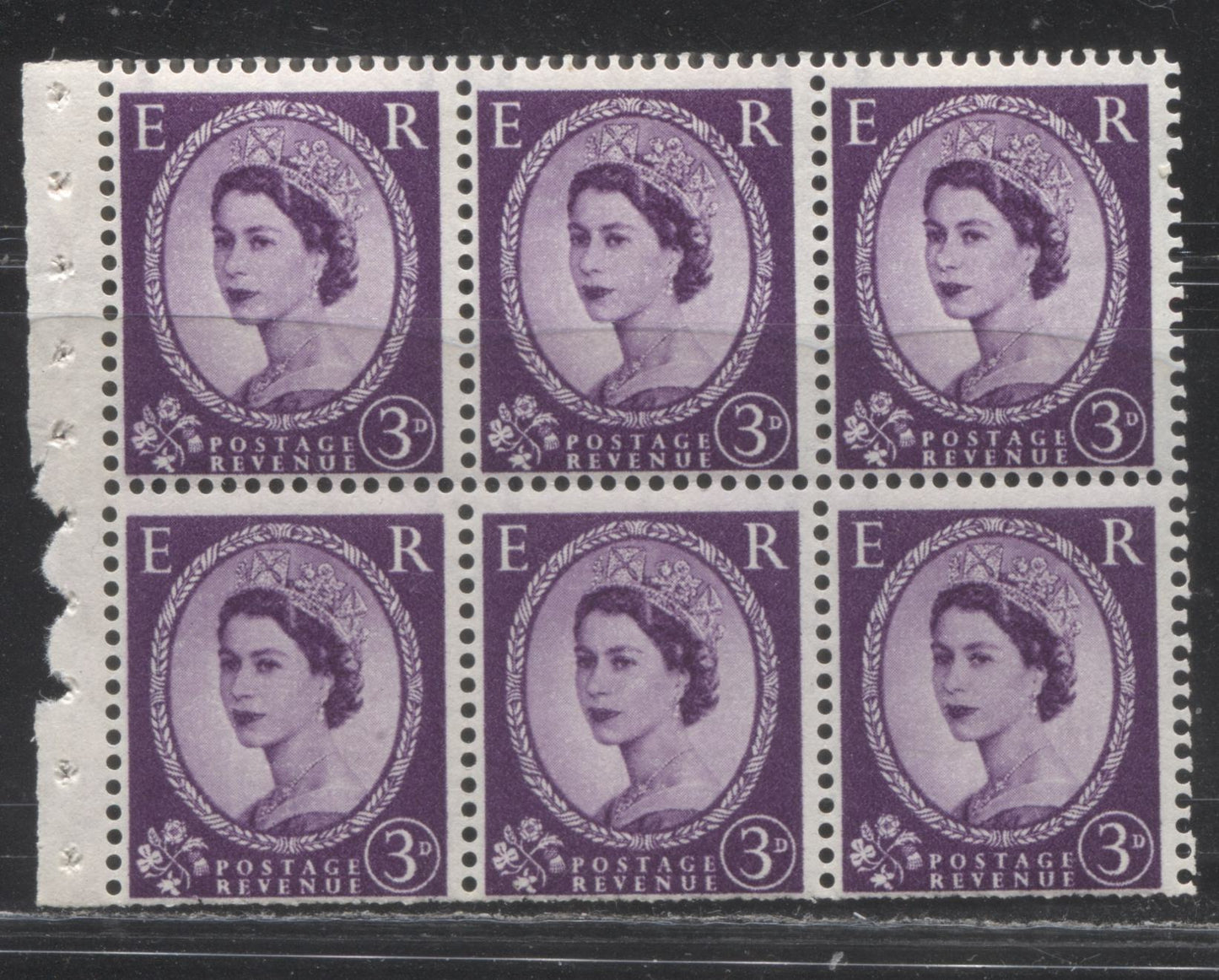 Great Britain SG#L9 4/6d Lavender & Black Cover 1959-1967 Wilding Issue, A Complete Booklet With Mixed Upright and Inverted Multiple St. Edward's Crown Watermark, Panes of 6, Type C GPO Cypher, February 1959