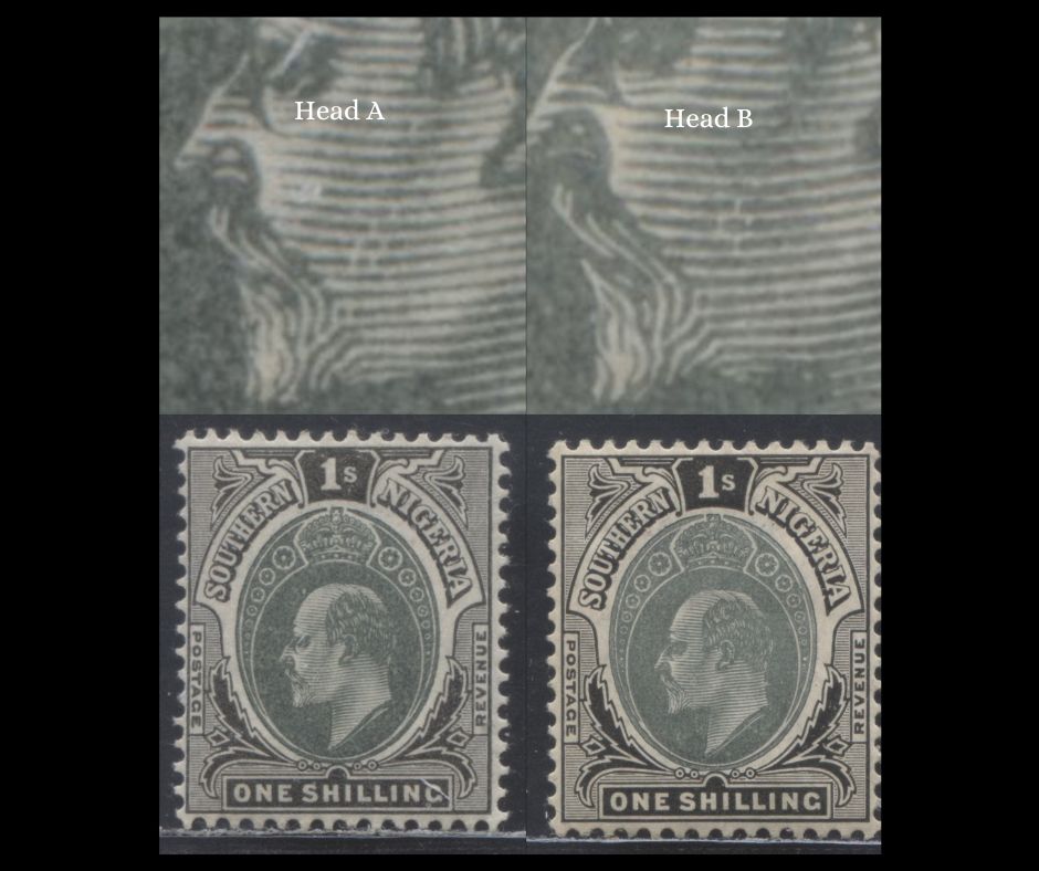 Lot 84 Southern Nigeria SC#25a 4d Sage Green/Gray On Chalky Paper 1904-1909 King Edward VII Issue, Multiple Crown CA Wmk, A Very Fine Used Single, Click on Listing to See ALL Pictures, 2022 Scott Classic Cat. $50 USD