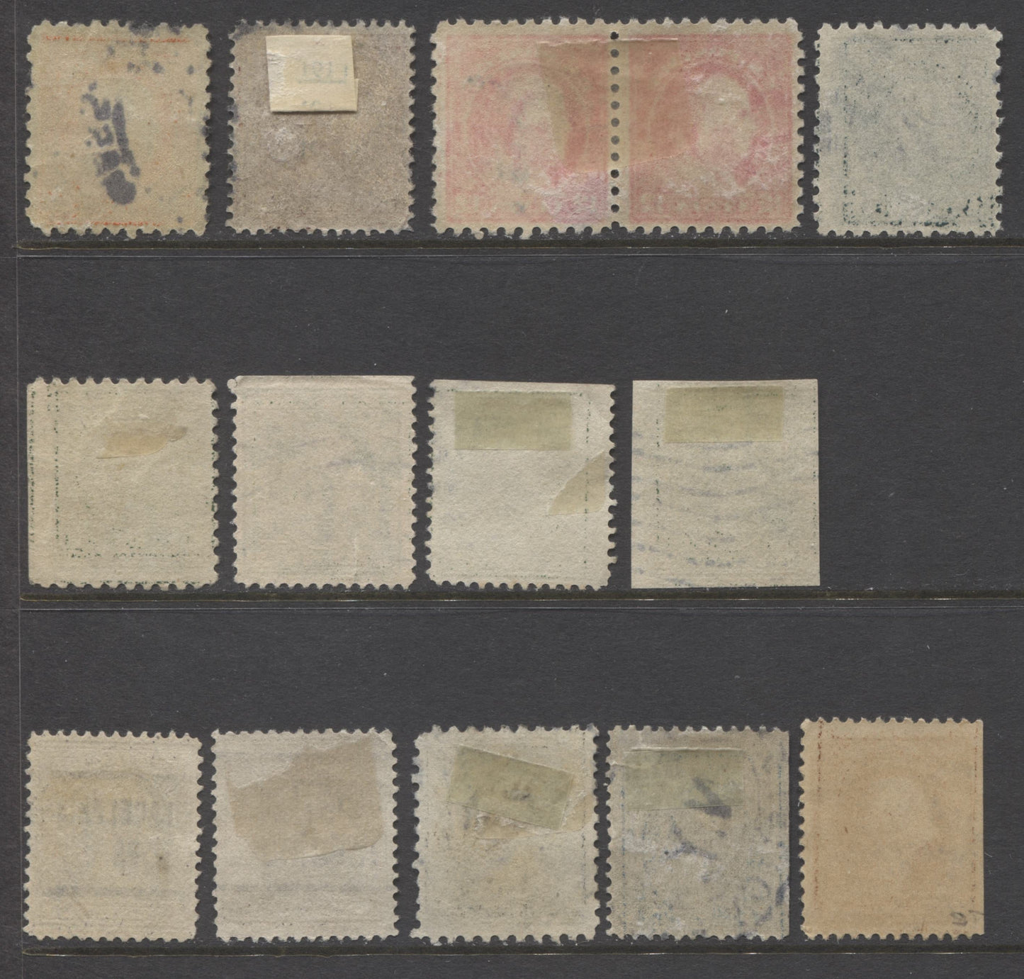 Lot 99 United States SC#377-378, 405, 408, 418, 424, 430, 434-435, 439, 1910-1915 Washington-Franklin Issue, 14 Fine Used Examples, Watermarked, Multiple Perfs. 2022 Scott Classic Catalogue $60.25 USD, Click on Listing to See ALL Pictures