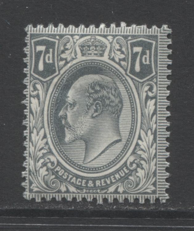 Lot 1 Great Britain SC#145 7d Gray 1902-1910 King Edward VII Keyplate Definitives, A VGOG Example, Click on Listing to See ALL Pictures