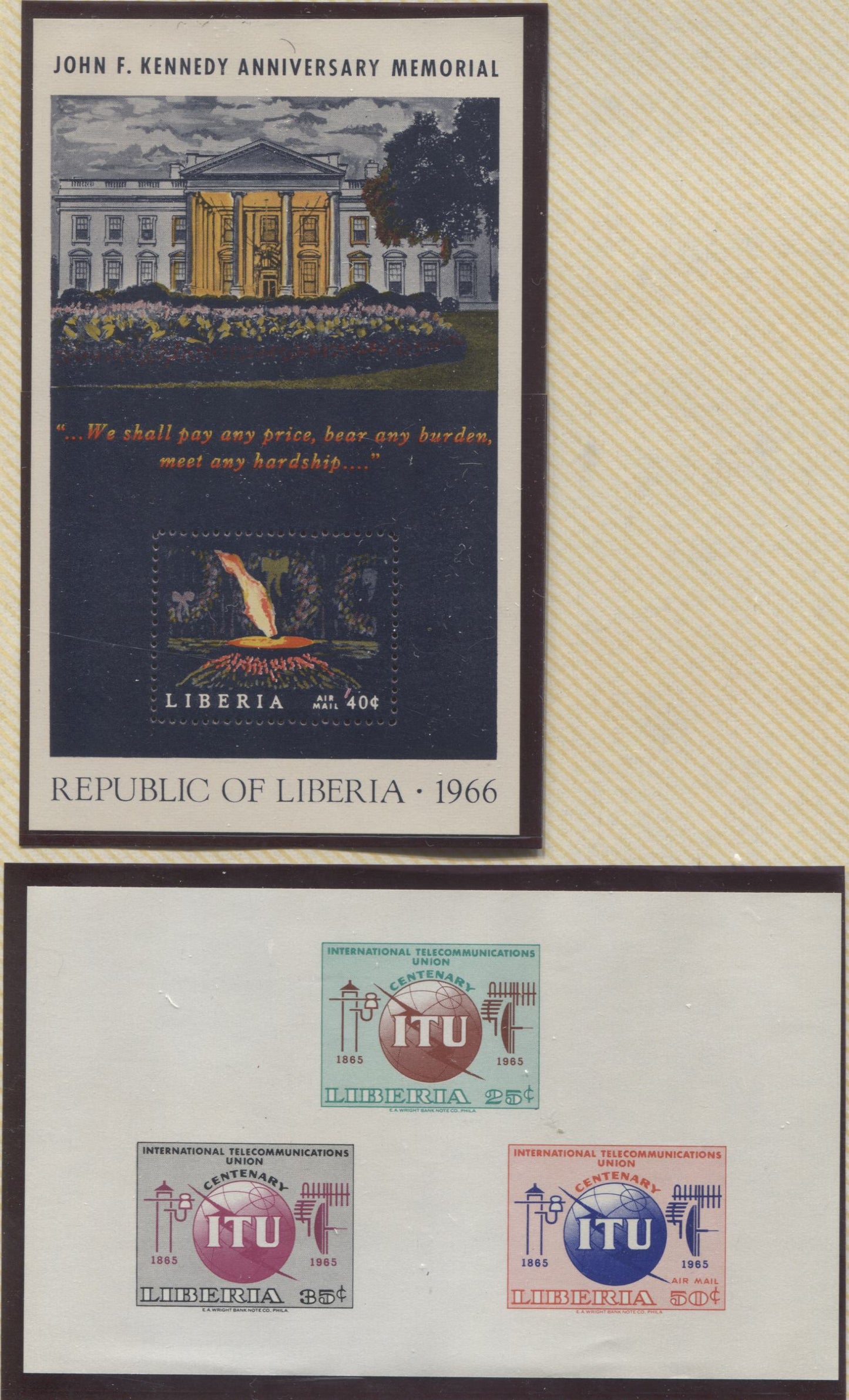 Lot 106 Liberia SC#429/C175 1965-1966 Commemoratives, A VFNH Range Of Perf & Imperf Singles & Souvenir Sheets, 2017 Scott Cat. $20.55 USD, Click on Listing to See ALL Pictures