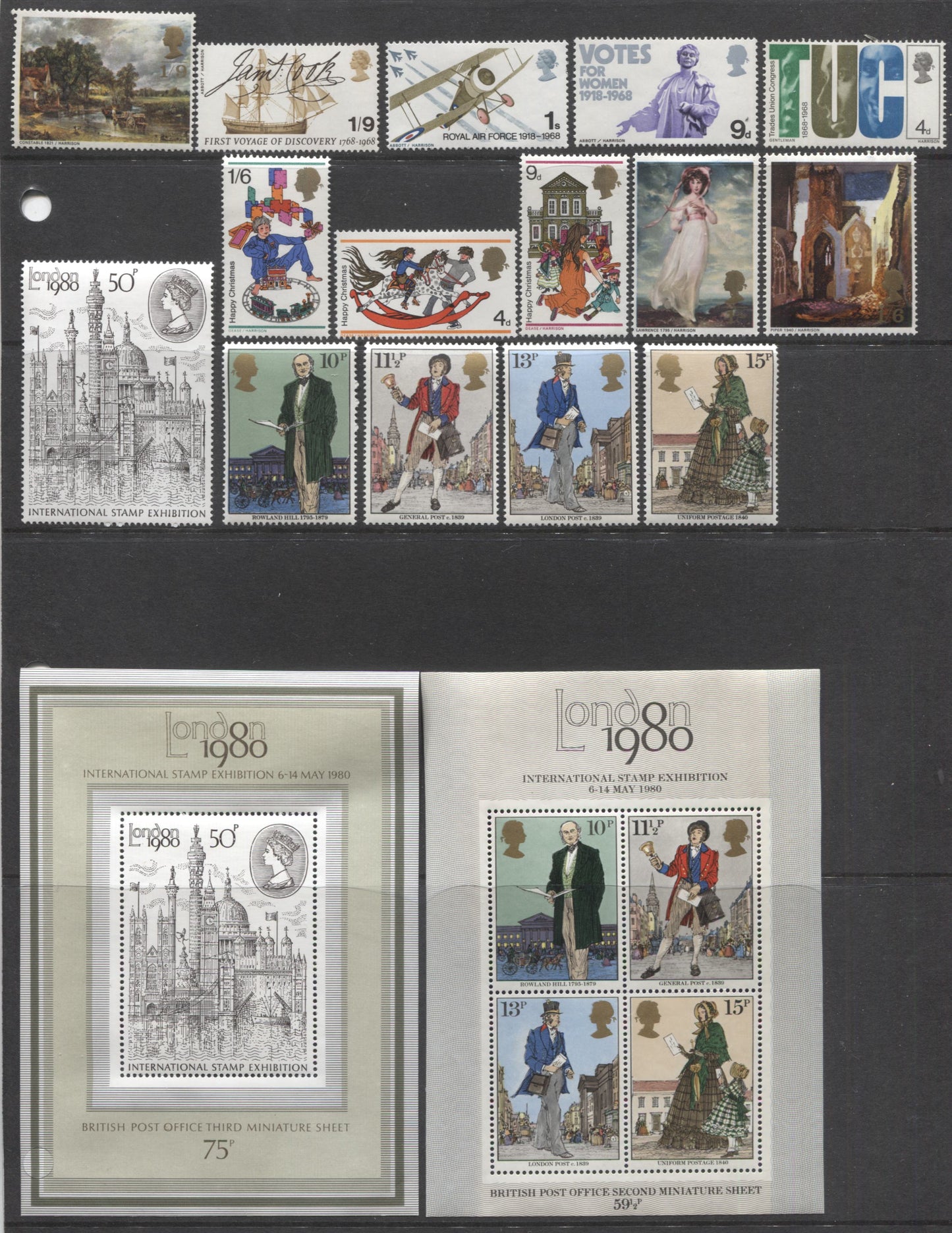 Lot 114 Great Britain SC#514/887 1967-1980 Commemoratives, A VFNH Range Of Singles & Souvenir Sheets, 2017 Scott Cat. $21.2 USD, Click on Listing to See ALL Pictures
