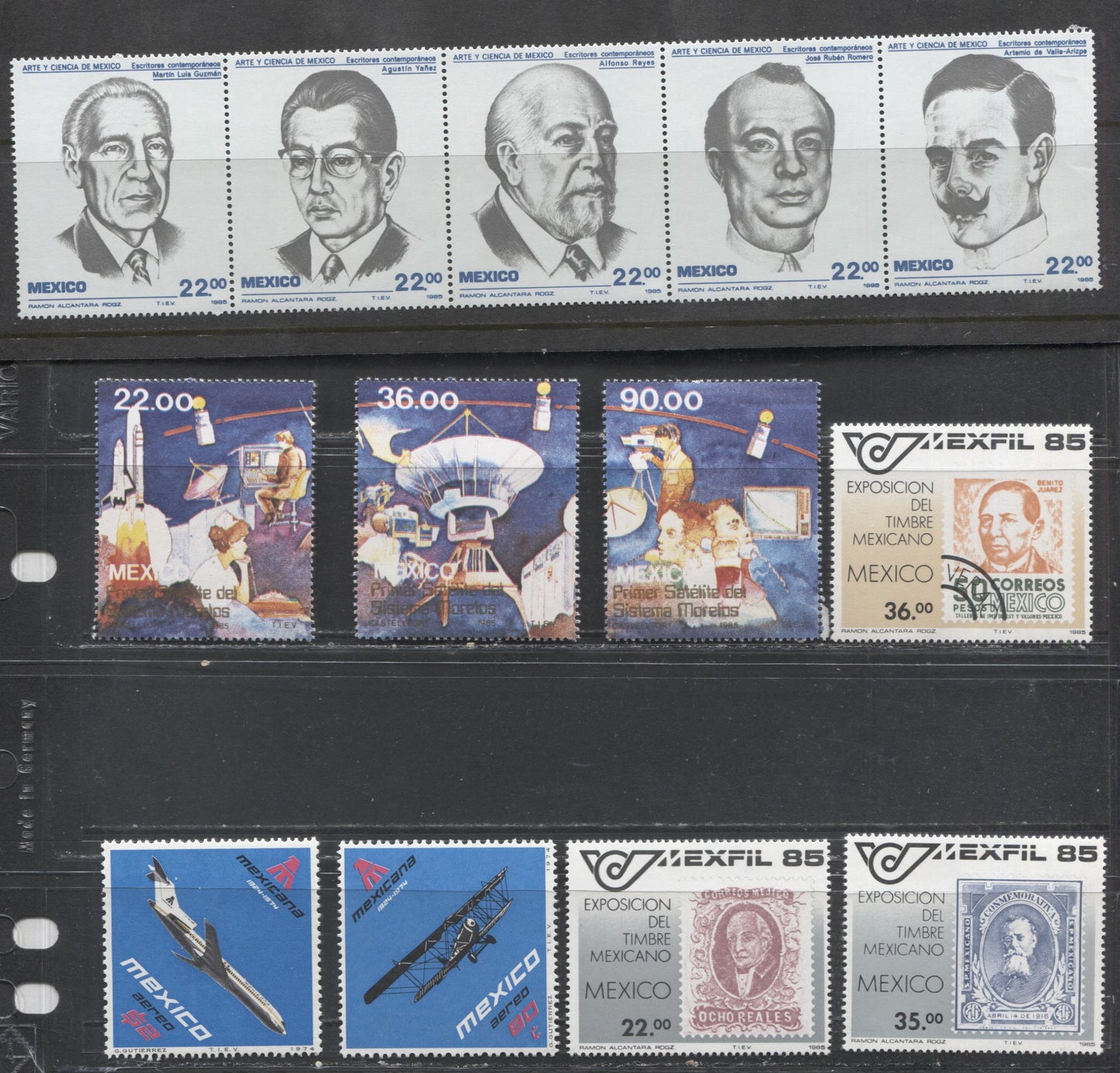 Lot 114 Mexico SC#1382/C614 1974-1985 Commemoratives & Airmails, A VFNH Range Of Singles, Strips Of 5 & Souvenir Sheets, 2017 Scott Cat. $15.95 USD, Click on Listing to See ALL Pictures